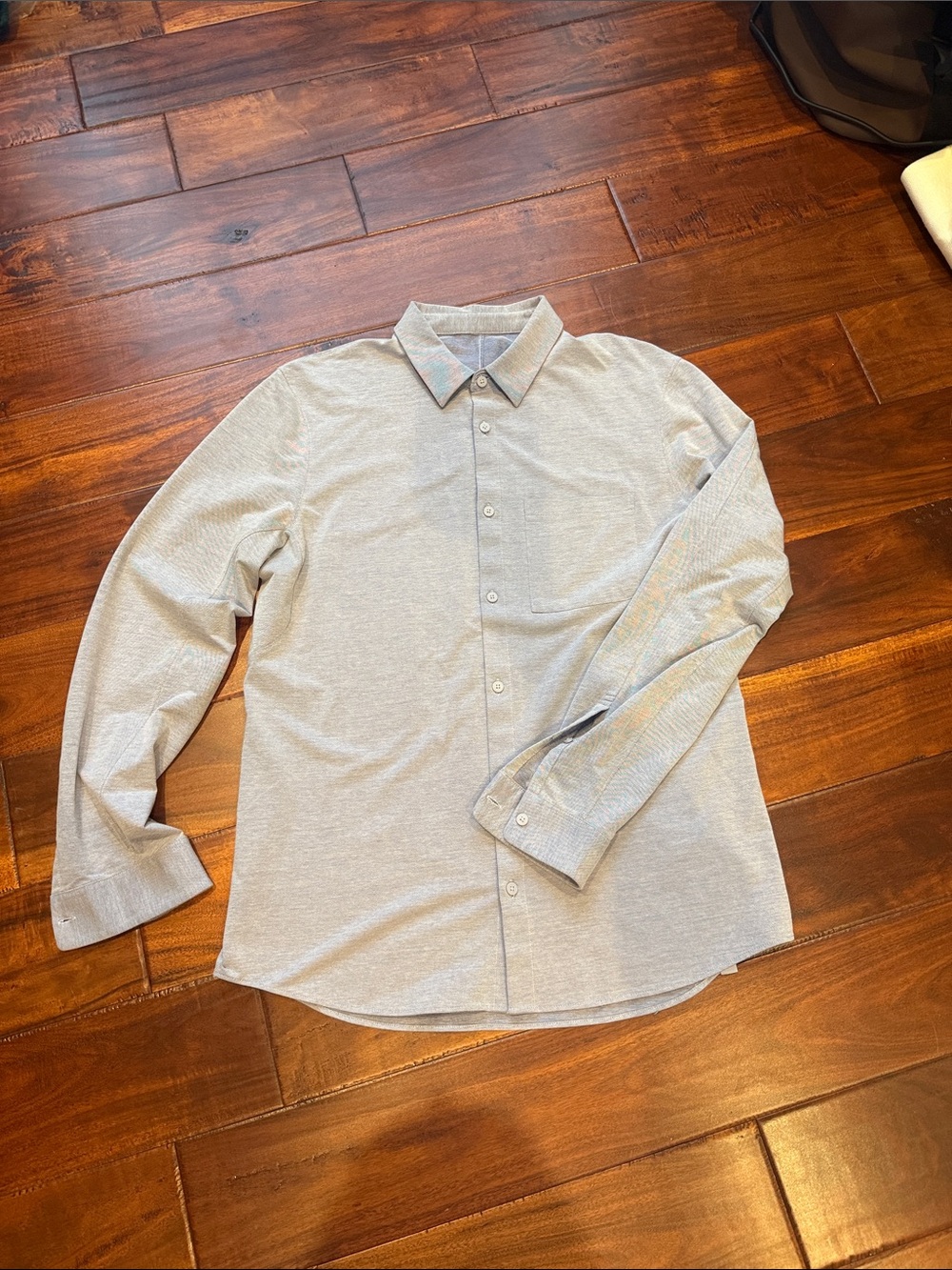 Men's Long-Sleeve Button-Down Shirt - Light light blue lululemon size large
